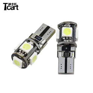 Xe trang trí đèn T10 W5W LED CANBUS 5050 5smd