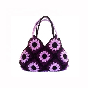 Eleganza Fatti A Mano Sacchetti di Spalla Della Signora di Medie Dimensioni Crochet Borse - Product Image 2
