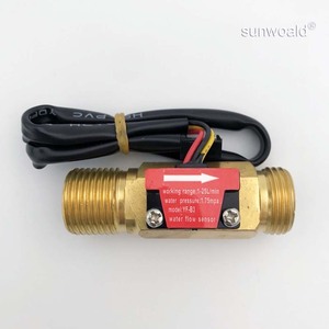 Sunwoald YF-B3 1/<span class=keywords><strong>2</strong></span> "1 ~ 25L/min真ちゅう製ウォータータービン流量センサー流量計 - Product Image 1