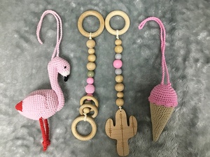 Giochi per <span class=keywords><strong>Neonati</strong></span> a Tema Cowboy, Mobili da Palestra per Bambini, Sonagli all'Uncinetto, Giocattoli in Legno, Regalo per Baby Shower - Product Image 6