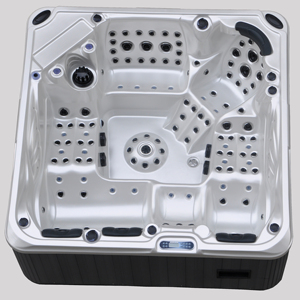 Jacuzzi Exterior Independiente Moderno Rectangular para 7 Personas, 2400x2400, con Drenaje, Modelo JCS-16A - Product Image 1