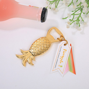 Bomboniere placcate <span class=keywords><strong>oro</strong></span> caldo apribottiglie ananas in metallo - Product Image 6