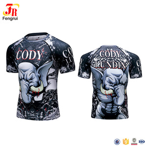 Los hombres de Marvel Capitán América de compresión T <span class=keywords><strong>camisa</strong></span> de los hombres corriendo gimnasio medias - Product Image 3