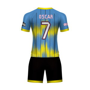 Alta calidad conjunto completo Jersey de fútbol rápido seco sublimado tela ropa de fútbol profesional 3D uniforme de fútbol - Product Image 3