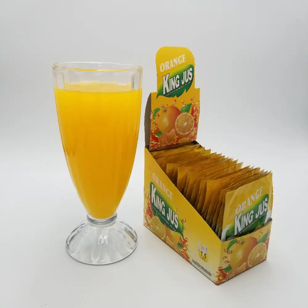 1.5 L 오렌지 주스 분말을 위한 농축물 과일 맛을 낸 음료 분말 9g