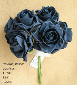 Mousse lâche rose artificielle fleurs bouquets pour demoiselles d'honneur de mariage - Product Image 1