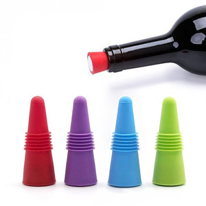 Tapón de botella de vino de silicona reutilizable ecológico con tapa de agarre tapón de bebida de tornillo libre de BPA - Product Image 2