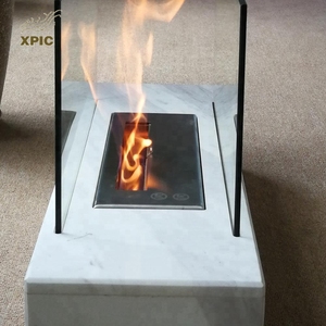 Cina All'aperto Doppia Decorazione di Pietra Artificiale Moderno Bianco Francese Stufa <span class=keywords><strong>E</strong></span> Camino Mantello Surround Gas Indoor - Product Image 3