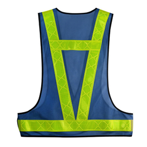 PVC safety <span class=keywords><strong>running</strong></span> vest chalecos reflectivos azul <span class=keywords><strong>de</strong></span> seguridad para pasear andar - Product Image 3