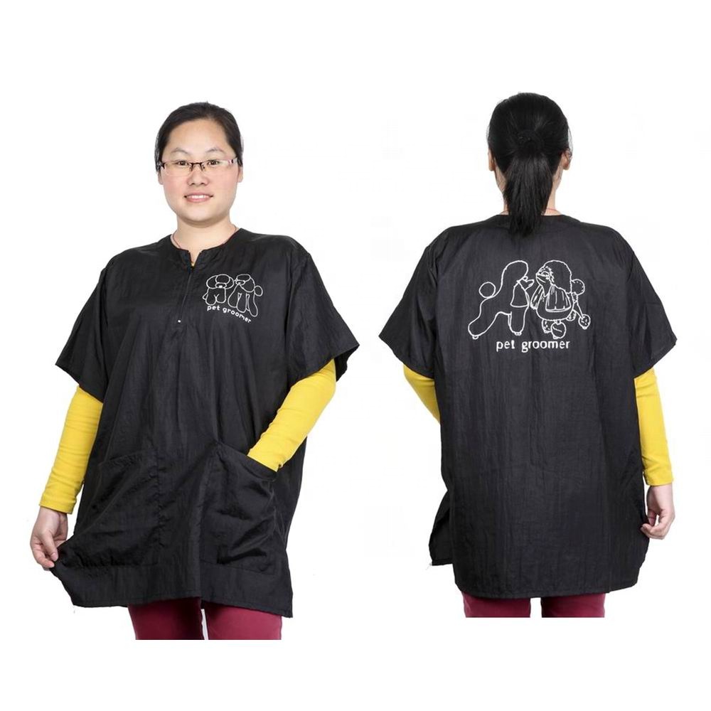 Оптовая продажа, фартук для парикмахерской, нейлоновые фартуки, куртка, униформа для ухода за питомцами