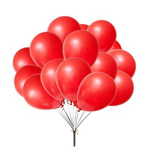 Espesar rojo y blanco cumpleaños globo 12 "perlado de San Valentín globo para la decoración de fiesta de boda y eventos globos - Product Image 3