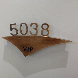 Numéro de salle 3D en métal, panneau de numéro de <span class=keywords><strong>porte</strong></span> d'hôtel, de maison, nouveau Design - Product Image 1