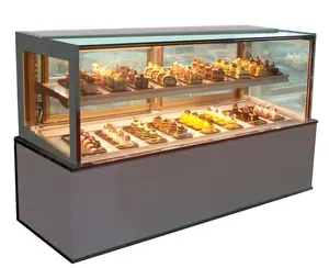 high quality cake refrigerator display counter cake display refrigerated bakery display case