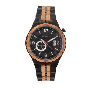 Montre-bracelet en bois mécanique automatique de luxe BEWELL avec chronographe logo personnalisé mouvement japonais-dernier cadran professionnel pour hommes - Product Image 5