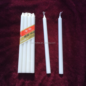 Cera de parafina y ácido esteárico material blanco brillante <span class=keywords><strong>velas</strong></span> en bolsa retráctil de fábrica - Product Image 1