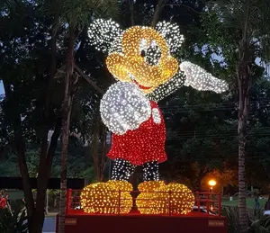 Mickey Mouse personaggio dei cartoni animati di natale decorazioni a motivi di luce