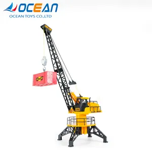 Wire control construction plastic tower rc truck crawler crane toy