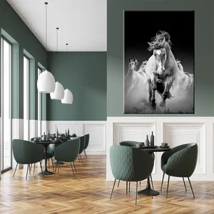 Pintura de animais modernos, alta qualidade, corridas, cavalos, pintura em tela para decoração da casa, pintura a óleo