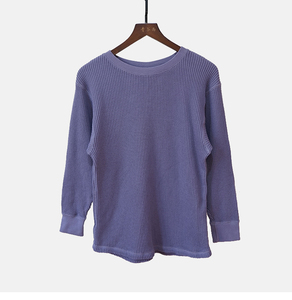 Conjunto de Ropa Interior Térmica de Algodón 100% Suave para <span class=keywords><strong>Mujer</strong></span>, Estilo Waffle, Color Sólido, para Invierno - Product Image 3