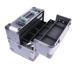 Customized Shock-proof Double-open Cover With Shoulder Strap For Household Aluminum Tool Case Handle Tool Case