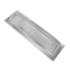 Bandeja de servicio de aluminio con forma Rectangular hecha a mano, con logotipo personalizado impreso, bandejas de Bar con acabado moderno clásico - Product Image 1