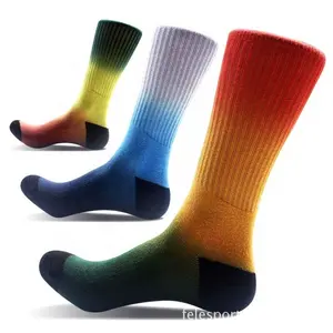 Vente en gros de chaussettes de Sport professionnelles respirantes de haute qualité, confortables et dégradées