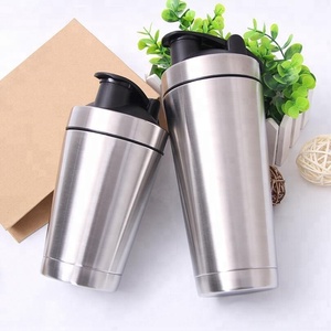 Custom <span class=keywords><strong>Amazon</strong></span> Venta caliente Acero inoxidable Shaker deporte taza proteína en polvo - Product Image 3