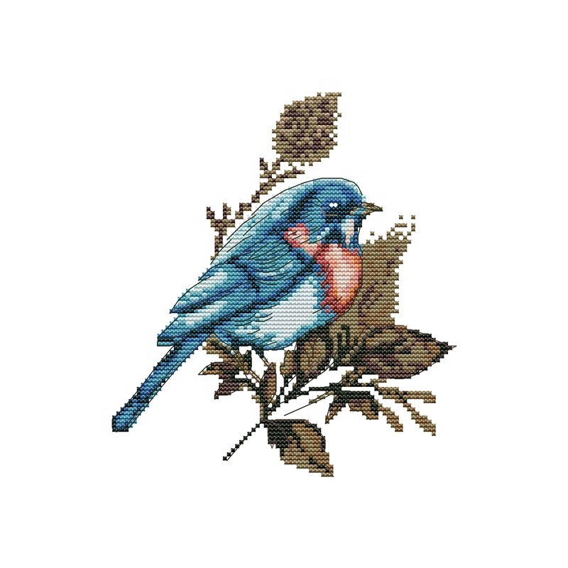 NKF синяя птица 3d вышивка крестиком рукоделие текстильный и тканевый материал наборы для вышивки крестиком