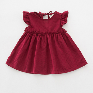 19 estate new girl fly manica della camicia della bambola del bambino vita shrink senza maniche <span class=keywords><strong>a</strong></span> pieghe della camicia in puro cotone <span class=keywords><strong>abbigliamento</strong></span> per bambini - Product Image 4