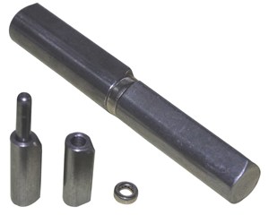 Bisagra de acero soldada en Bala con pasador de acero y casquillo de latón - Product Image 3