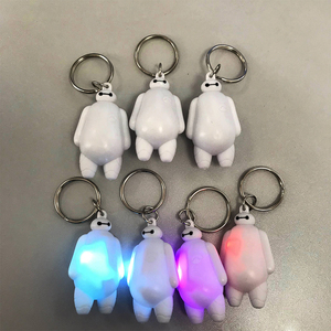 2019 Promotion Cadeaux LED Mignon 3D Bande Dessinée forme Lumière porte-clés En Gros Porte-clés Logo Personnalisé LED Torche Lum - Product Image 2