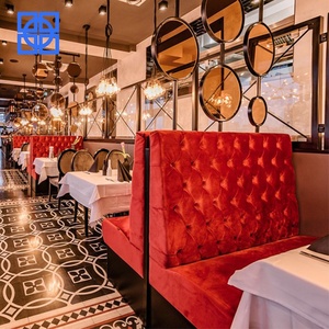 Restaurante <span class=keywords><strong>de</strong></span> <span class=keywords><strong>comida</strong></span> rápida sillas <span class=keywords><strong>de</strong></span> cuero con pelo insertado botón restaurante banquette booth <span class=keywords><strong>de</strong></span> Shenzhen muebles <span class=keywords><strong>de</strong></span> hotel - Product Image 2