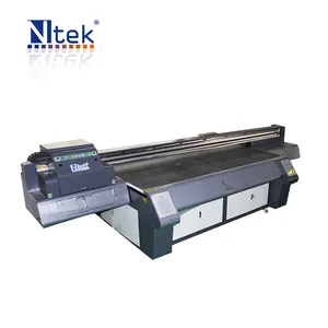 Ntek nuevo diseño impresora plana de tintas UV para 3D de vidrio Industrial de impresión