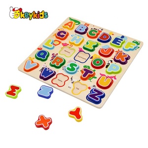 Top Vendita Educativi Abc di <span class=keywords><strong>Legno</strong></span> Lettera Animale di <span class=keywords><strong>Puzzle</strong></span> per I Bambini W14B113 - Product Image 5