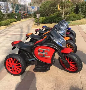 новый детский электрический автомобиль мотоцикл Suppliers-Трехколесный велосипед из полипропилена, Детский Электрический синий мотоцикл для катания на игрушечном электрическом автомобиле, аккумулятор на 2 колесах 85*43*52 см, 6 в, 4,5 Ач, CN; Гарри