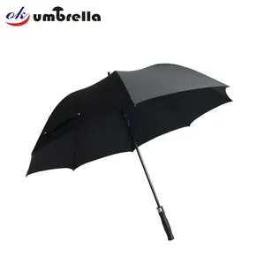 Ok Umbrella Günstige OEM Auto Peugeot wasserdicht schwarz automatisch offen Anti-UV-Golf Regenschirm für den Menschen