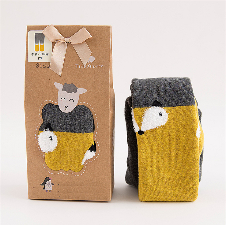 2020 зимние детские колготки, колготки, толстые колготки для девочек, хлопковые детские колготки с животными для детей