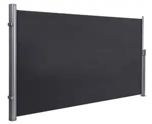 Marco de aluminio 3*1,6 m de lado pantalla toldo a prueba de viento retráctil lado toldo