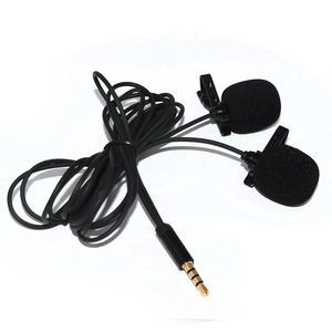 Nouveaux Produits à Double Tête Revers <span class=keywords><strong>clipsable</strong></span> à Condensateur Omnidirectionnel Micro Cravate pour iPhone - Product Image 1