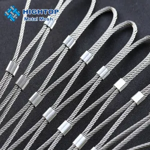 Stainless steel wire rope fence mesh for backpack and bag protector