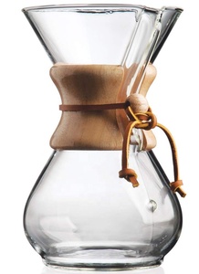 <span class=keywords><strong>Chemex</strong></span> de café de papel reutilizable taza 6 Pour por goteo de bambú de lujo de madera bandeja <span class=keywords><strong>Chemex</strong></span> goteo máquina de café - Product Image 2