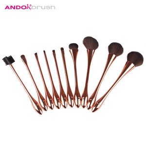 10 unids maquillaje cepillo del poco la cintura delgada maquillaje herramienta kit facial blusher Fundación cepillo - Product Image 3