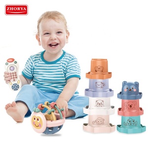 Temprano juego incluyen sonajero y control remoto bebé juguetes educativos con apilables tazas - Product Image 1