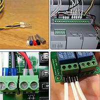 CNBX E7508 tiempo injuection de fácil entrar gris tubo de cobre pp eléctrico conector de terminal