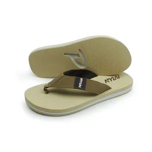 Quảng cáo tùy chỉnh thiết kế logo quà tặng Khuyến Mãi pu dây đeo nam dép eva người đàn ông lật flip flops với chết cắt duy nhất