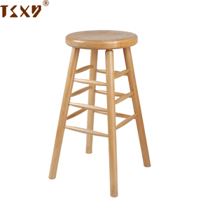 Super Qualité Moderne Dos Nu Ronde Siège En Bois Bar À Manger Chaise - Product Image 1
