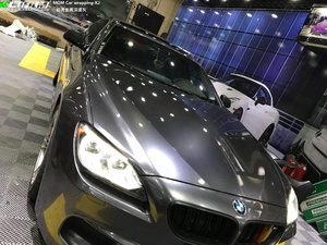 <span class=keywords><strong>Film</strong></span> d'emballage de voiture en vinyle brillant gris ciment 1.52*18m rouleau bricolage facile à installer décalcomanie sans désordre enveloppes en vinyle automobile - Product Image 5