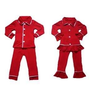 Chico y chicas Navidad pijama conjuntos al por mayor ropa de los niños usa boutique de bebe niños ` s ropa de fabrica al por may