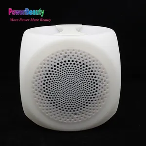 Powerbeauty alto-falante portátil personalizado, bluetooth, led, lâmpada recarregável