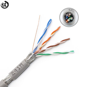 Kicco OEM Kilomega <span class=keywords><strong>SFTP</strong></span> Cat5E jaringan dalam ruangan kabel Lan kabel komunikasi kualitas tinggi dengan harga terbaik - Product Image 4